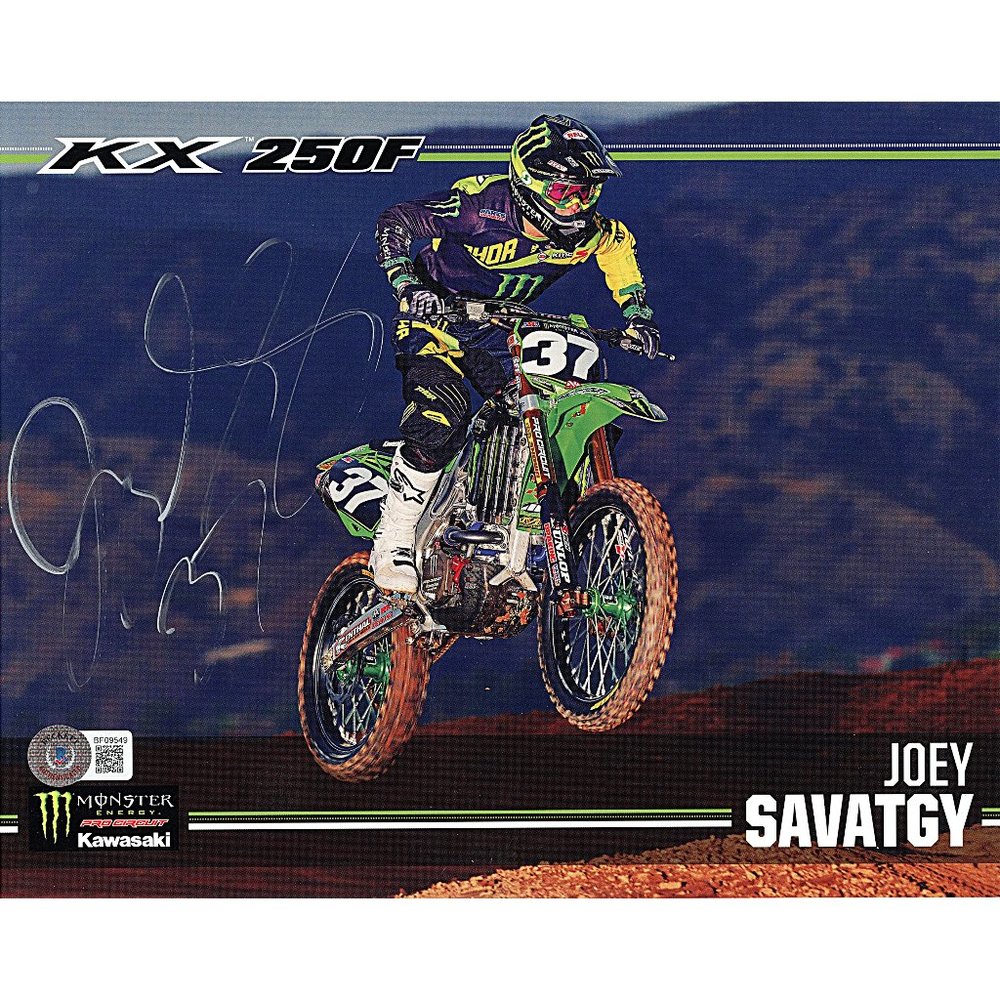 Joey Savatgy Signed Motocross 8x10 Photo Beckett Moto-X Supercross BAS Autograph